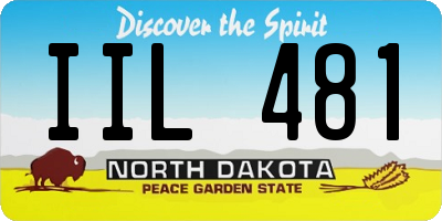 ND license plate IIL481