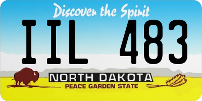 ND license plate IIL483