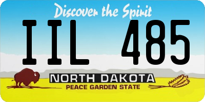 ND license plate IIL485