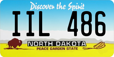 ND license plate IIL486