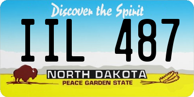 ND license plate IIL487