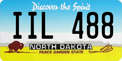 ND license plate IIL488