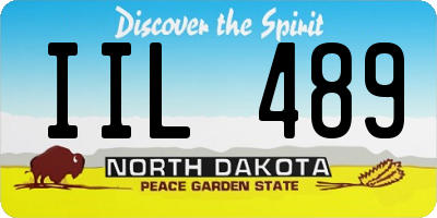 ND license plate IIL489