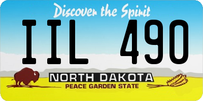 ND license plate IIL490