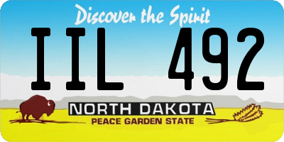 ND license plate IIL492