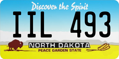 ND license plate IIL493