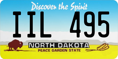 ND license plate IIL495