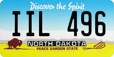 ND license plate IIL496