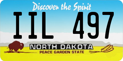 ND license plate IIL497