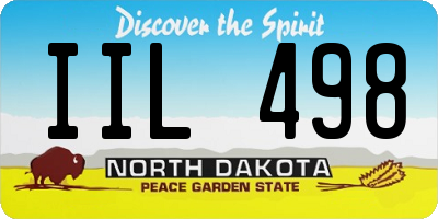 ND license plate IIL498