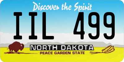 ND license plate IIL499