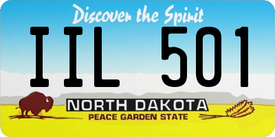 ND license plate IIL501