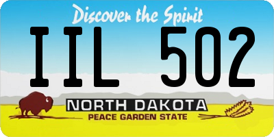 ND license plate IIL502