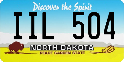 ND license plate IIL504