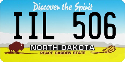 ND license plate IIL506
