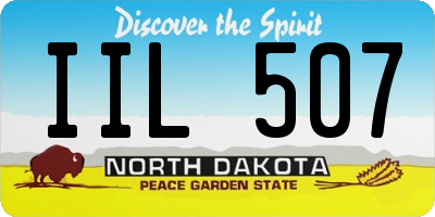 ND license plate IIL507