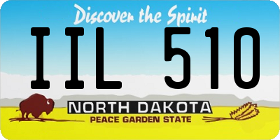 ND license plate IIL510