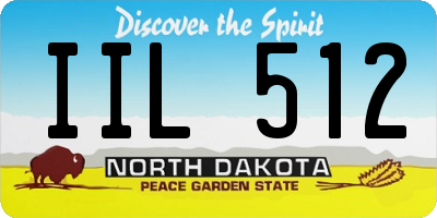 ND license plate IIL512
