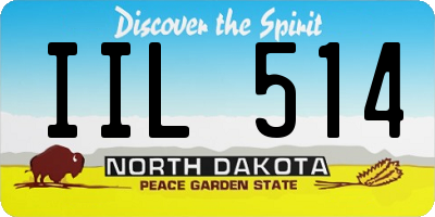 ND license plate IIL514