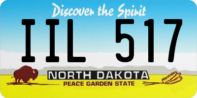 ND license plate IIL517