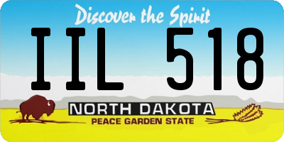 ND license plate IIL518