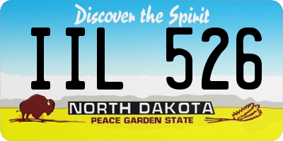 ND license plate IIL526