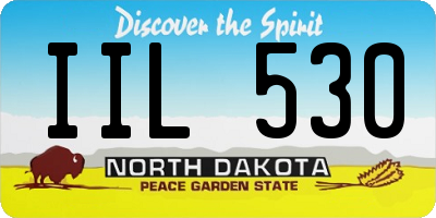 ND license plate IIL530