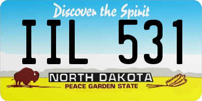 ND license plate IIL531