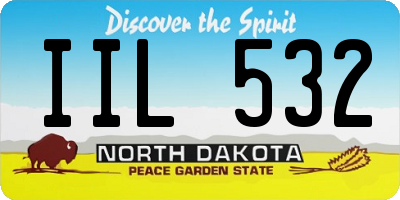 ND license plate IIL532