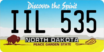 ND license plate IIL535