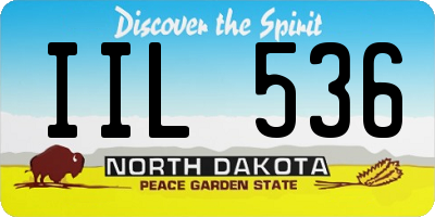 ND license plate IIL536