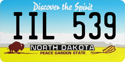 ND license plate IIL539