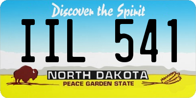 ND license plate IIL541