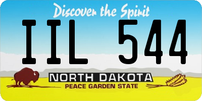 ND license plate IIL544