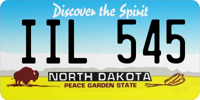 ND license plate IIL545