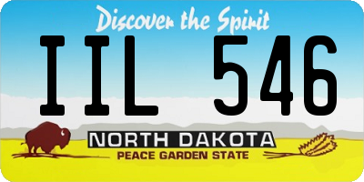 ND license plate IIL546