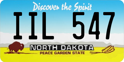 ND license plate IIL547