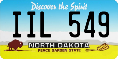 ND license plate IIL549