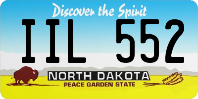 ND license plate IIL552