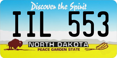 ND license plate IIL553