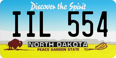 ND license plate IIL554