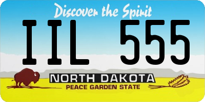 ND license plate IIL555