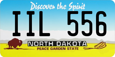 ND license plate IIL556