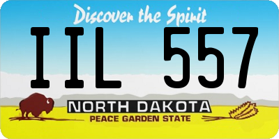 ND license plate IIL557