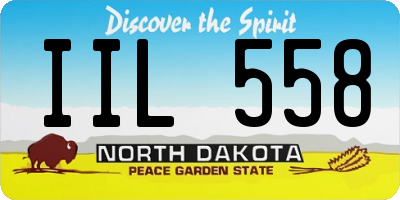 ND license plate IIL558