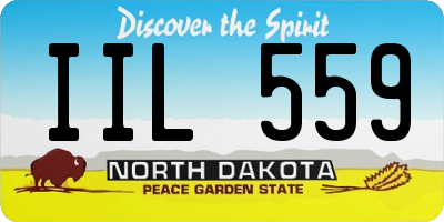 ND license plate IIL559