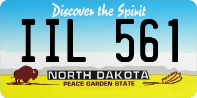 ND license plate IIL561