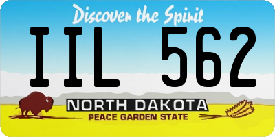 ND license plate IIL562