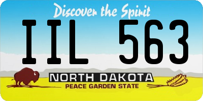 ND license plate IIL563