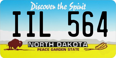 ND license plate IIL564